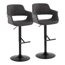  Vintage Flair - Adjustable Barstool (Set of 2) - Black