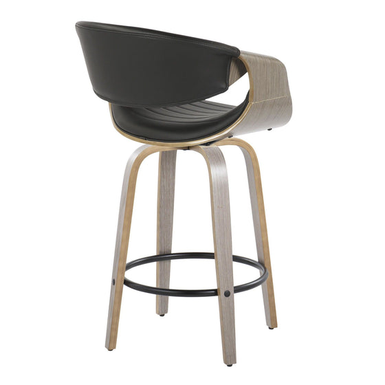 Symphony - 26" Fixed-Height Counter Stool (Set of 2) - Gray Base