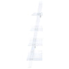 Amaturo - 4-Shelf Acrylic Ladder Bookshelf - Clear