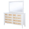 Bexhill - 10-Drawer Dresser And Mirror - White