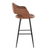 Margarite - 30" Fixed-Height Barstool - Black Metal (Set of 2)