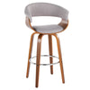 Vintage Mod - 30" Fixed-Height Barstool (Set of 2) - Black Footrest