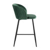 Fran - Pleated Fixed-Height Counter Stool (Set of 2)