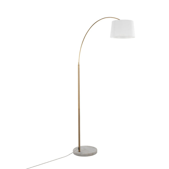 March - Floor Lamp - White Marble