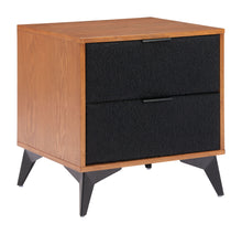  Zarif - Nightstand - Black / Walnut