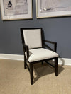 Architect - Upholstered Ladderback Arm Chair (Set of 2) - Onyx