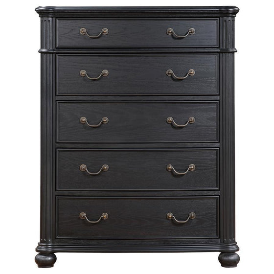 Celina - 5-Drawer Bedroom Chest - Black