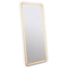Glendora - LED Standing Mirror Bluetooth Speakers - Pearl Silver