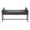 Kari - Bench - Black & Light Brown Base
