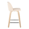 Toriano - 24" Fixed-height Counter Stool (Set of 2) - Natural And Cream