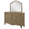 Revello - 8-Drawer Bedroom Dresser With Mirror - Washed Mango