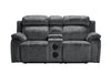 Tango - Console Loveseat With Speaker & Power Footrest