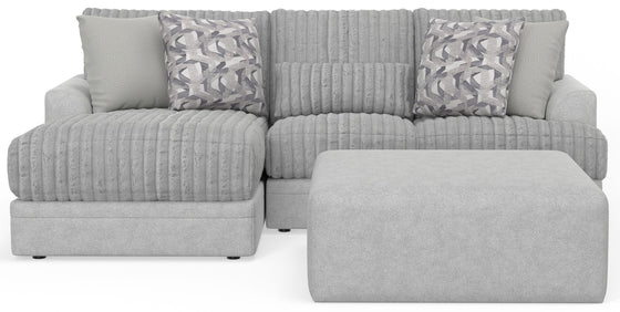 Titan - Sectional With Comfort Coil Seating, Cocktail Ottoman And Accent Pillows Included