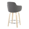 Boyne - 24" Fixed-Height Faux Leather Counter Stool (Set of 2)