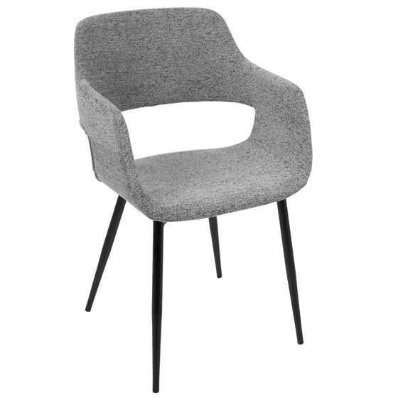 Margarite - Dining / Accent Chair - Black Metal (Set of 2)