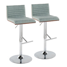  Mason - Adjustable Barstool (Set of 2) - Chrome Base