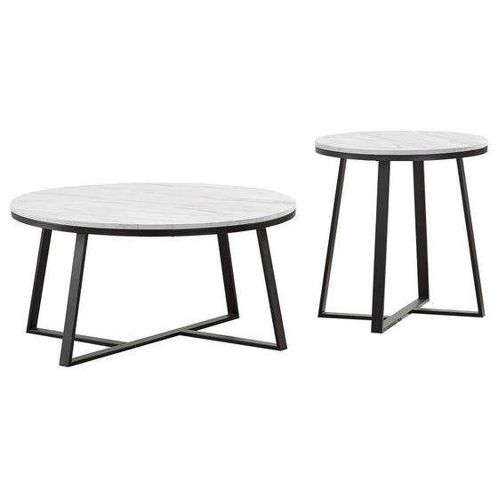 Hugo - Faux Marble Coffee Table Set