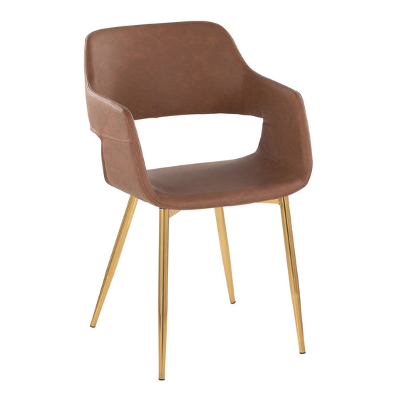 Margarite - Dining / Accent Chair - Gold Metal (Set of 2)