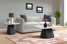  Edison - 2 Piece Occasional Table Set (Coffee Table & End Table) - White And Black