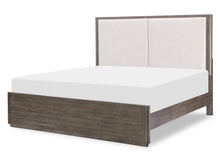  Horizons - Complete Upholstered Panel Bed - Deep Sable