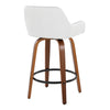 Daniella - 26" Fixed-height Counter Stool (Set of 2) - White And Black