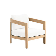  Wesley - Patio Club Chair With Cushion - White