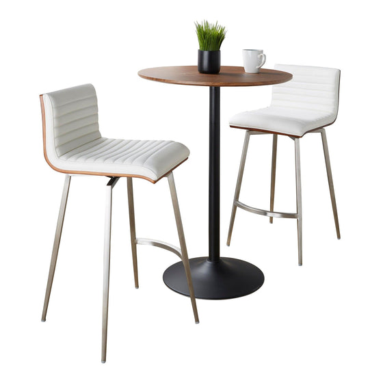 Pebble - Mason Swivel Counter Height Dining Set With Adjustable Table