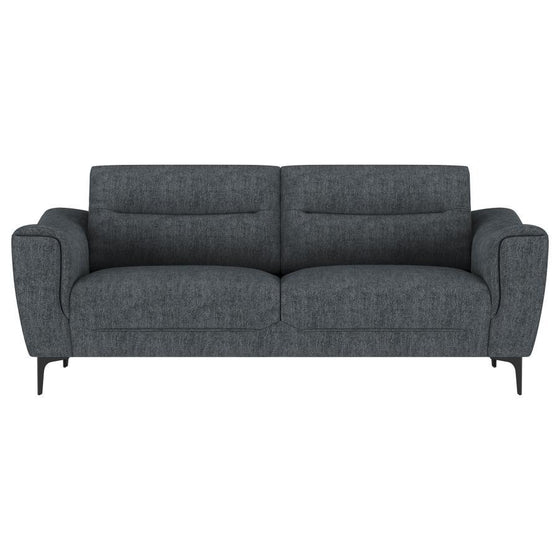 Nolan - Upholstered Sloped Track Arm Sofa - Charcoal