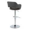 Margarite - Ajustable Barstool With Swivel - Chrome Metal (Set of 2)