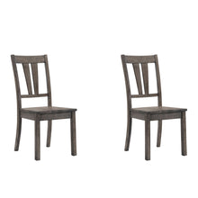  Nathan - Fan Back Chair With Wooden Seat (Set of 2) - Gray Oak