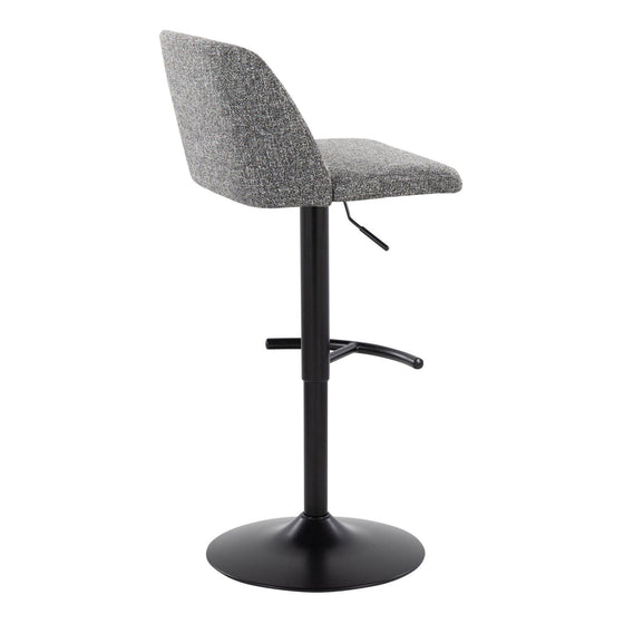 Toriano - Adjustable Barstool (Set of 2) - Black Base