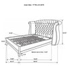 Barzini - Upholstered Wingback Bed