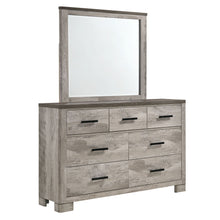 Millers Cove - 6-Drawer Dresser With Mirror - Distressed Gray