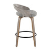 Grotto - 26" Fixed-height Counter Stool (Set of 2) - Light Gray