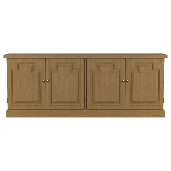 Florence - 4 Door Dining Sideboard Buffet Cabinet - Rustic Honey