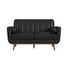 Horizon - Loveseat With Wood Front 2 Pillows