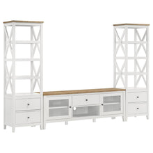  Hollis - 3 Piece TV Stand Entertainment Center - White