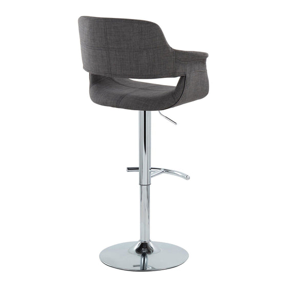 Vintage Flair - Adjustable Barstool (Set of 2) - Chrome Base