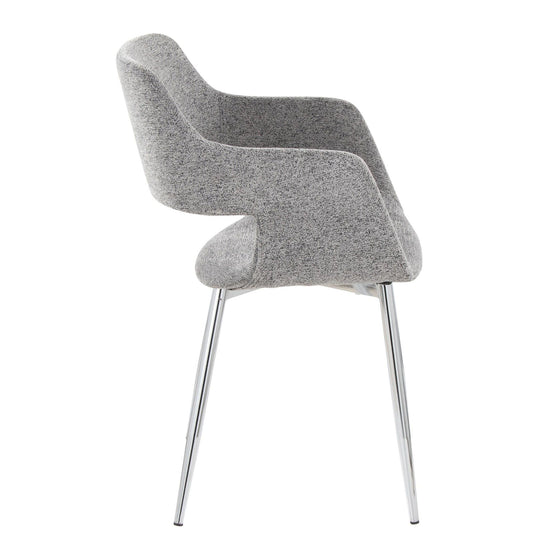 Margarite - Dining / Accent Chair - Chrome Metal (Set of 2)