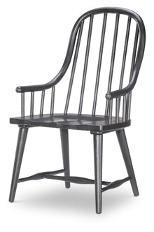  Vintage Market - Windsor Arm Chair (Set of 2) - Kettle Black