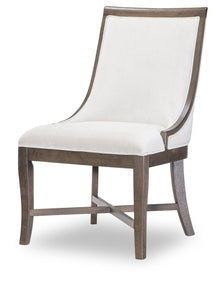  Lancia - Upholstered Side Chair (Set of 2) - Charred Oak