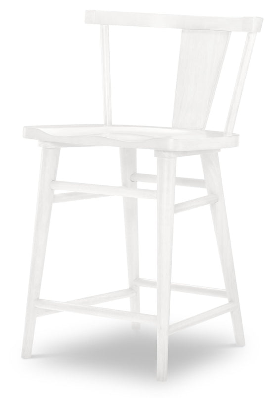 XXX's And OOO's - Counter Height Splat Back Chair (Set of 2) - Cotton