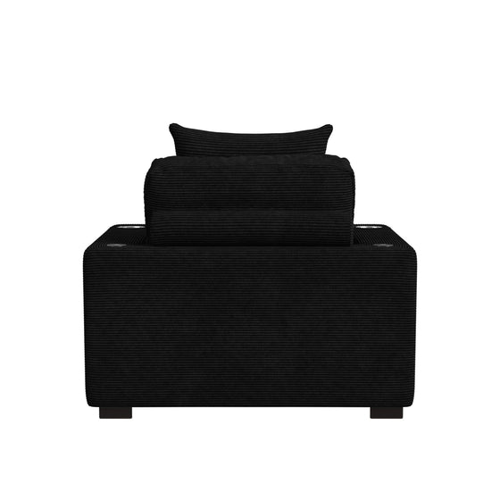 Arizona - Chaise With 1 Pillow 20", 2 Cupholders And 2 USB