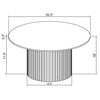 Rowena - Round Sintered Stone Table
