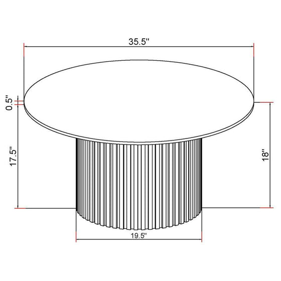Rowena - Round Sintered Stone Table