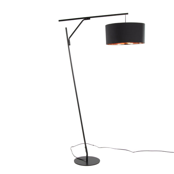 Daniella - Salon 70" Floor Lamp - Black Metal