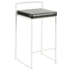 Fuji - Stackable Counter Stool - White Base (Set of 2)