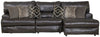 Como - Italian Leather Match Reclining Sectional