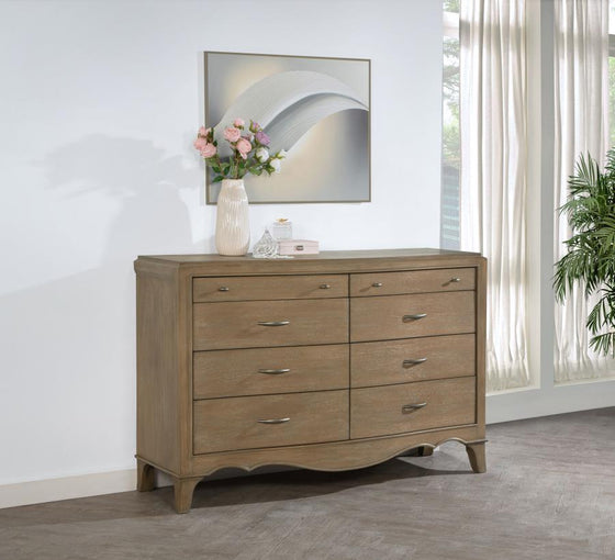Revello - 8-Drawer Bedroom Dresser - Washed Mango