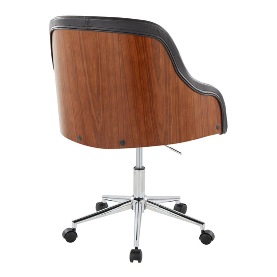 Bacci - Office Chair - Chrome Metal Base